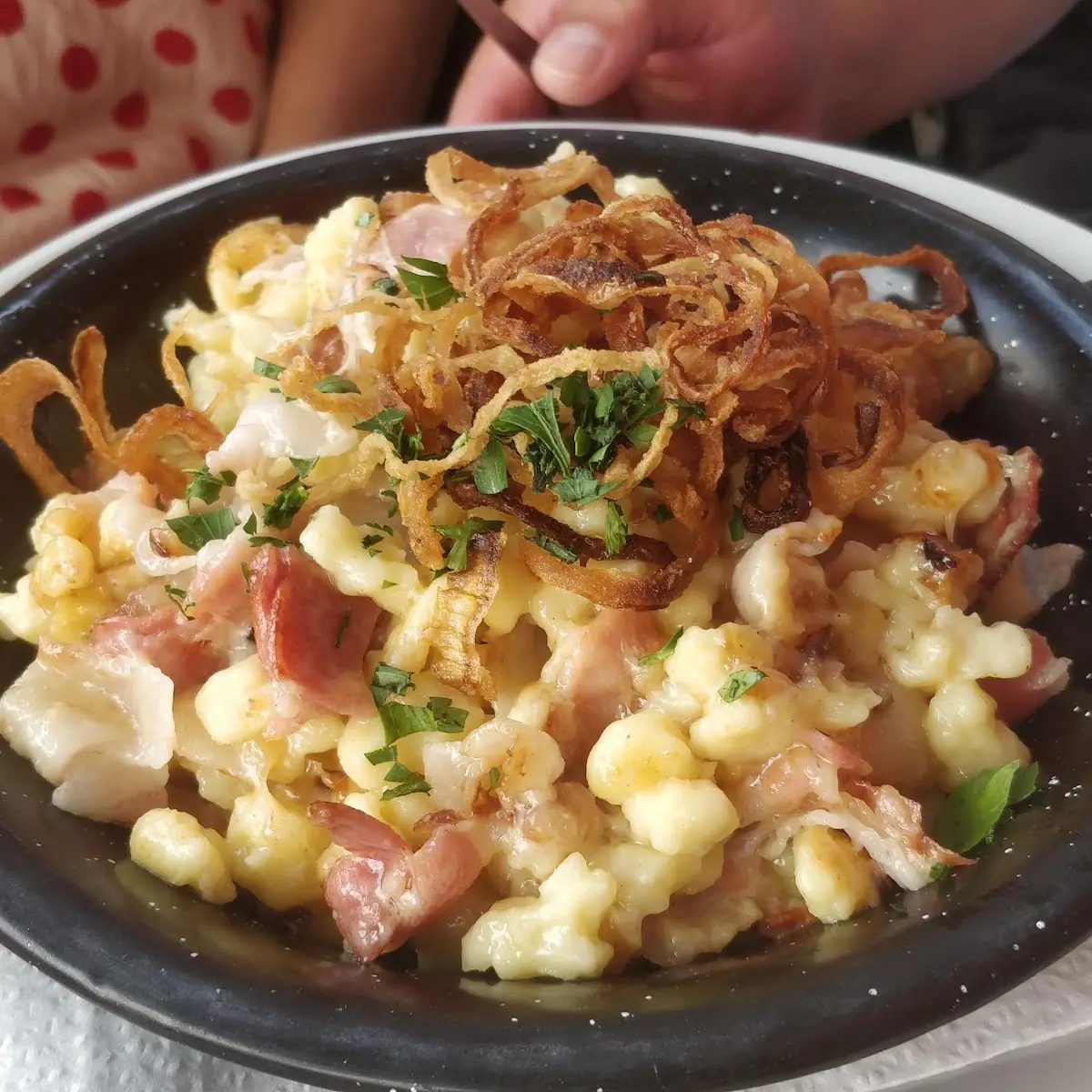 Almspätzle Mit Grünem Salat