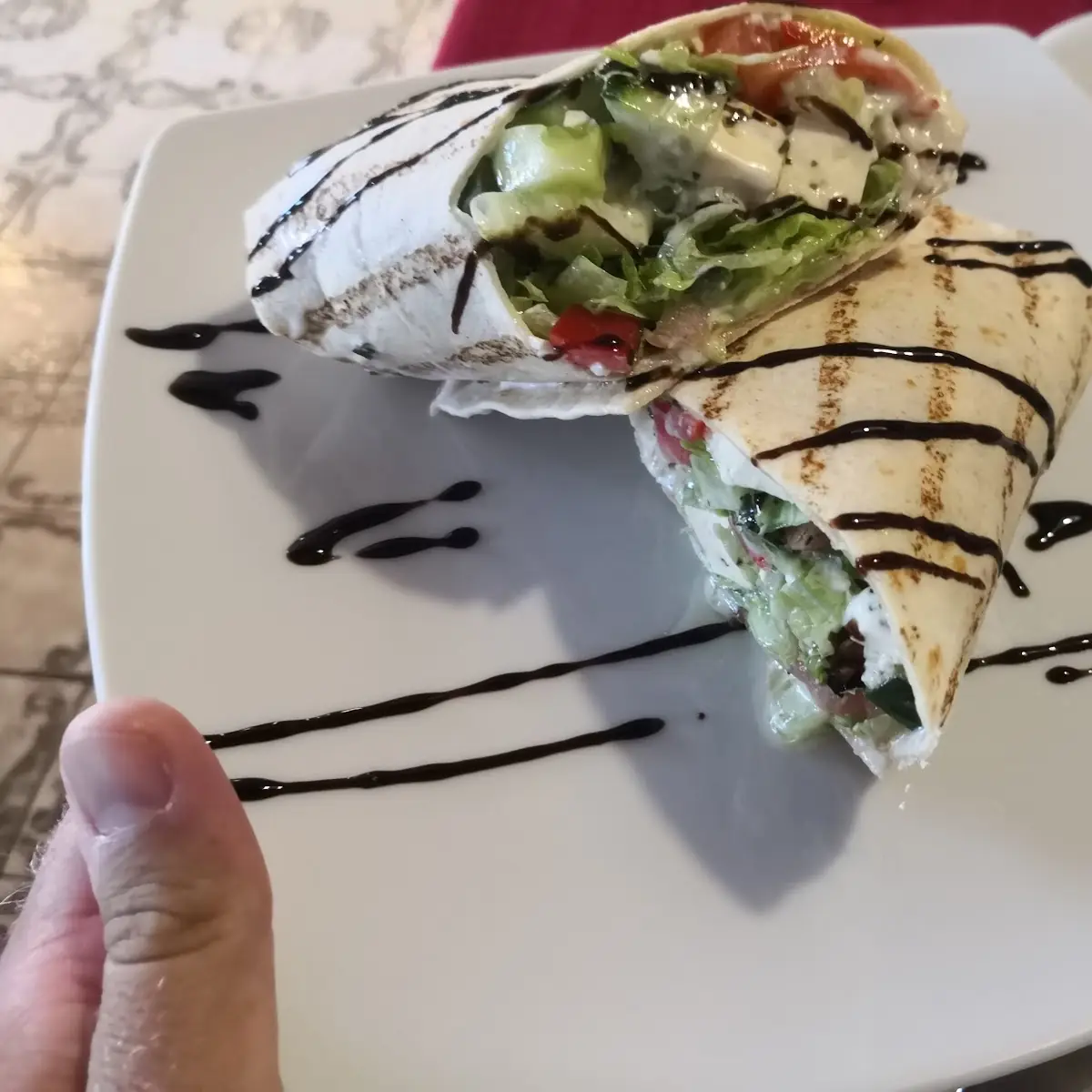 Vegetarischer Wrap