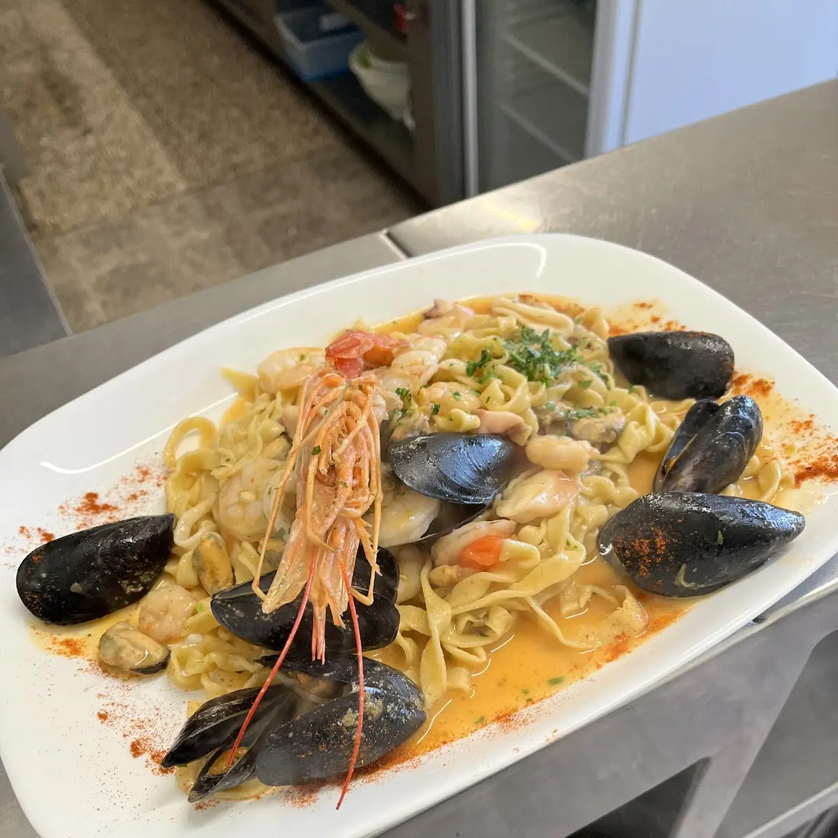 Tagliatelle Ai Frutti Di Mare