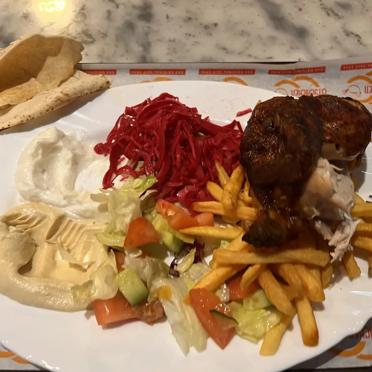 Halbes Grillhuhn