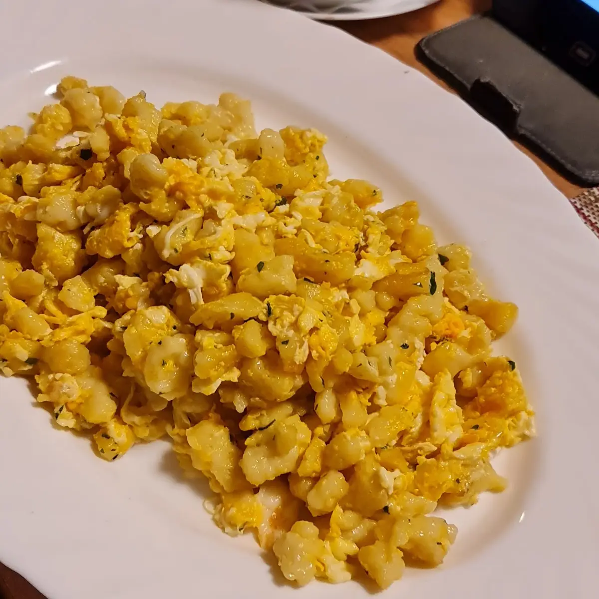 Eiernockerln Mit Grünen Salat