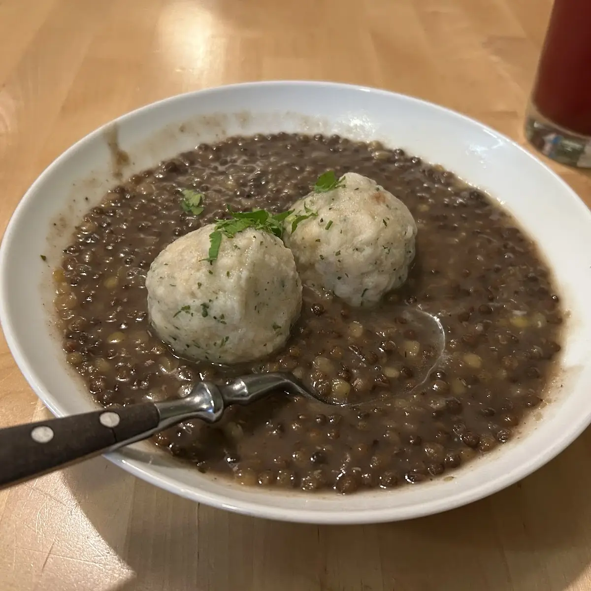 Linsen Mit Knödel