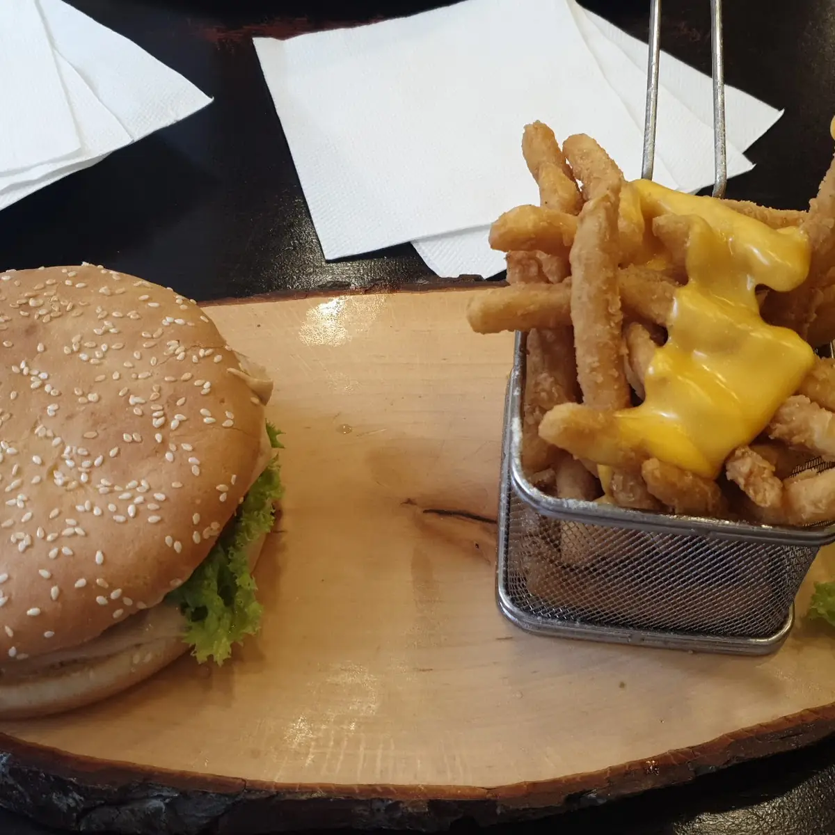 Burger and Fries
