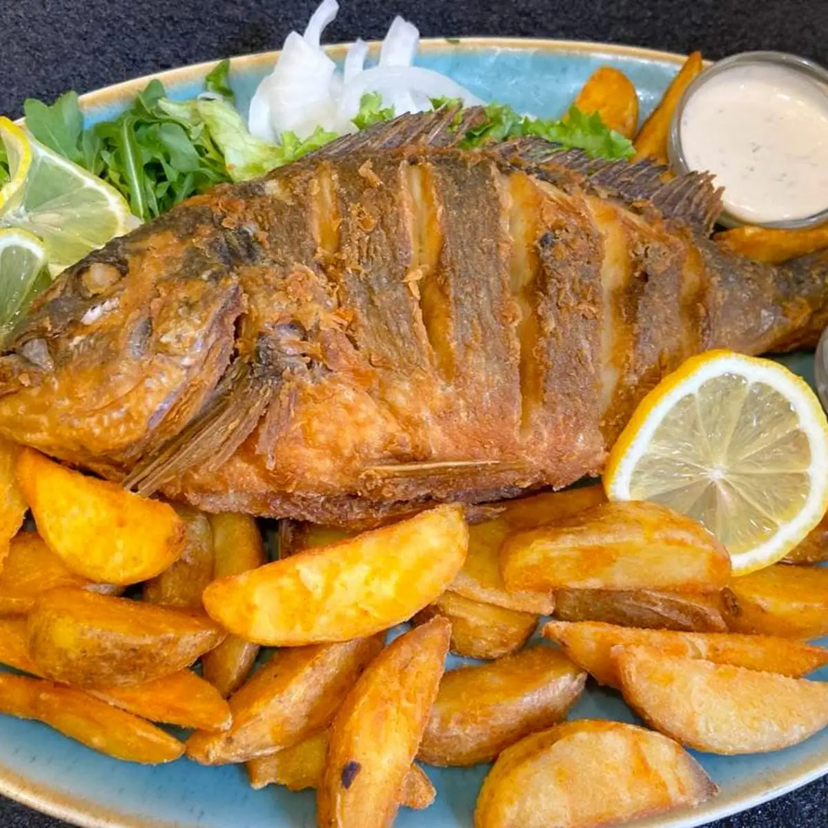 Gegrillte Dorade (Goldbrasse)