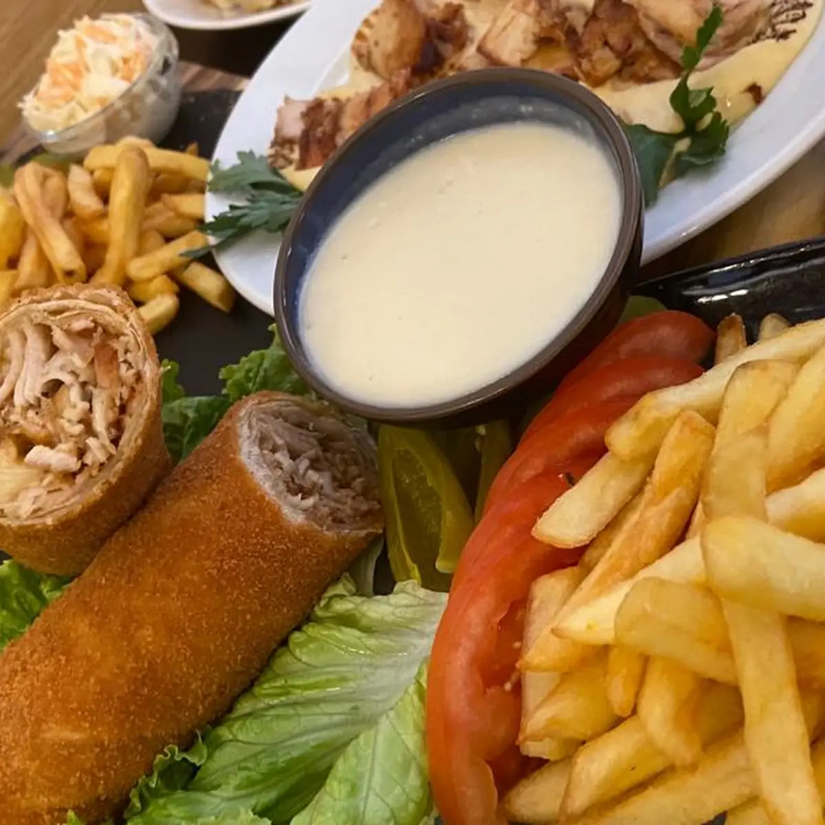 Panierte Shawarma Menü