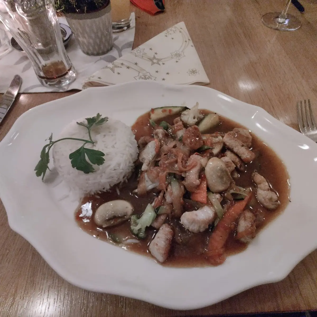 Asiapfanne Mit Reis
