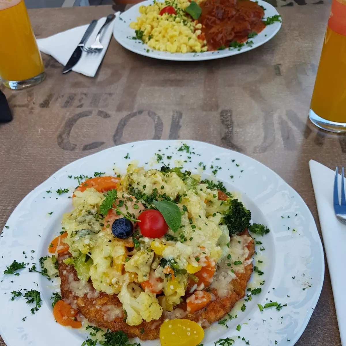 Gemüse Überbacken