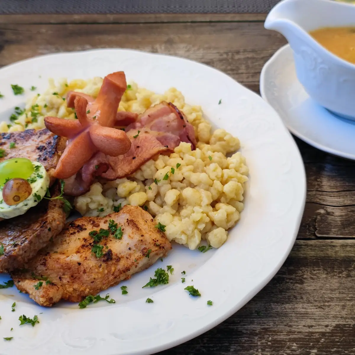 Grillteller Mit Knöpfle