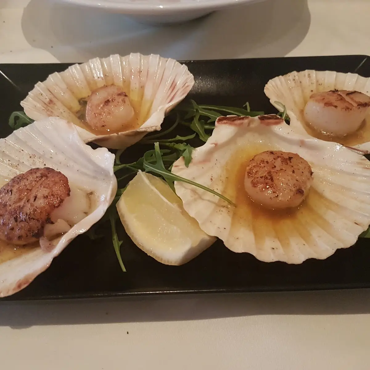 Gegrillte Jakobsmuscheln