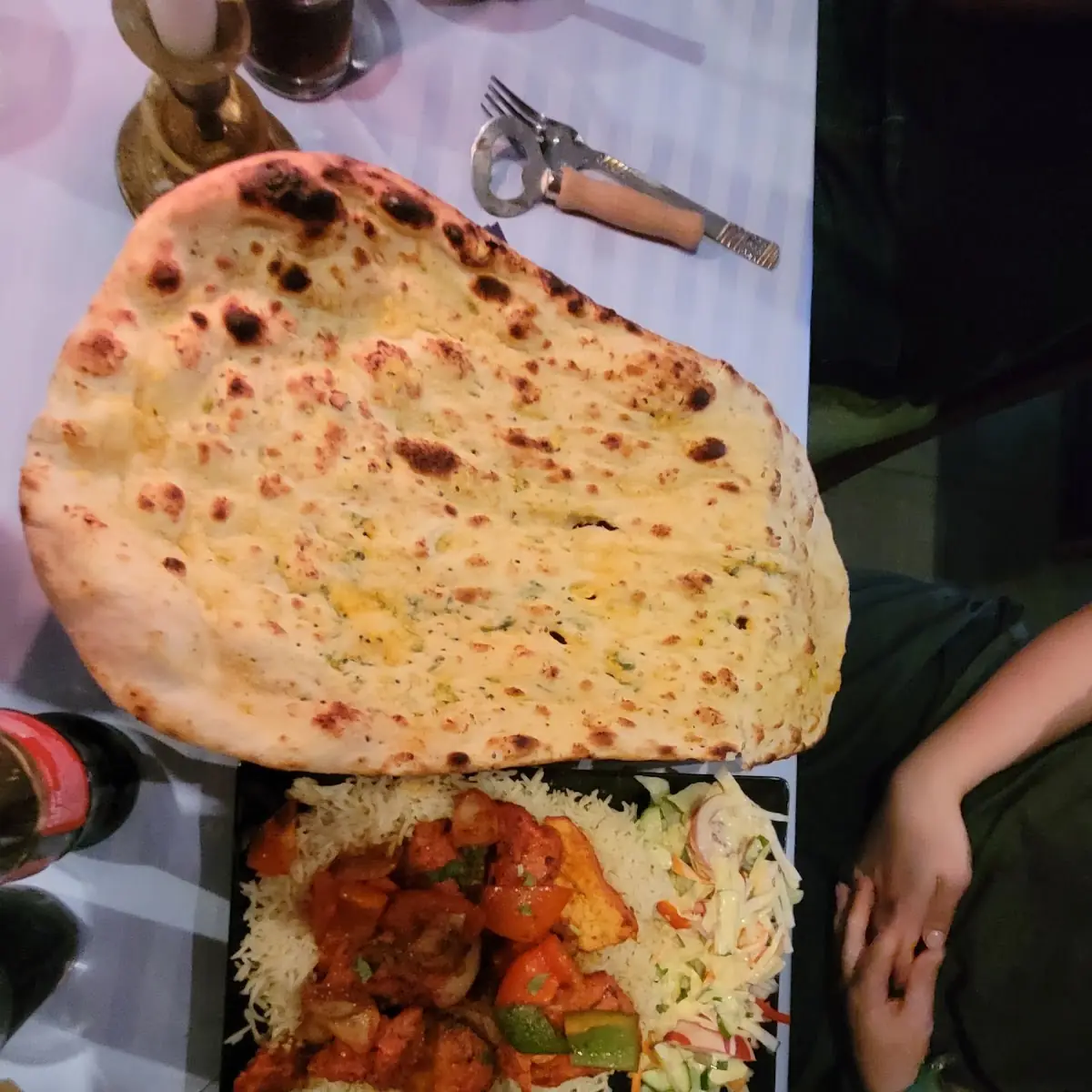 Chicken Vindaloo Mit Extra Garmic Naan