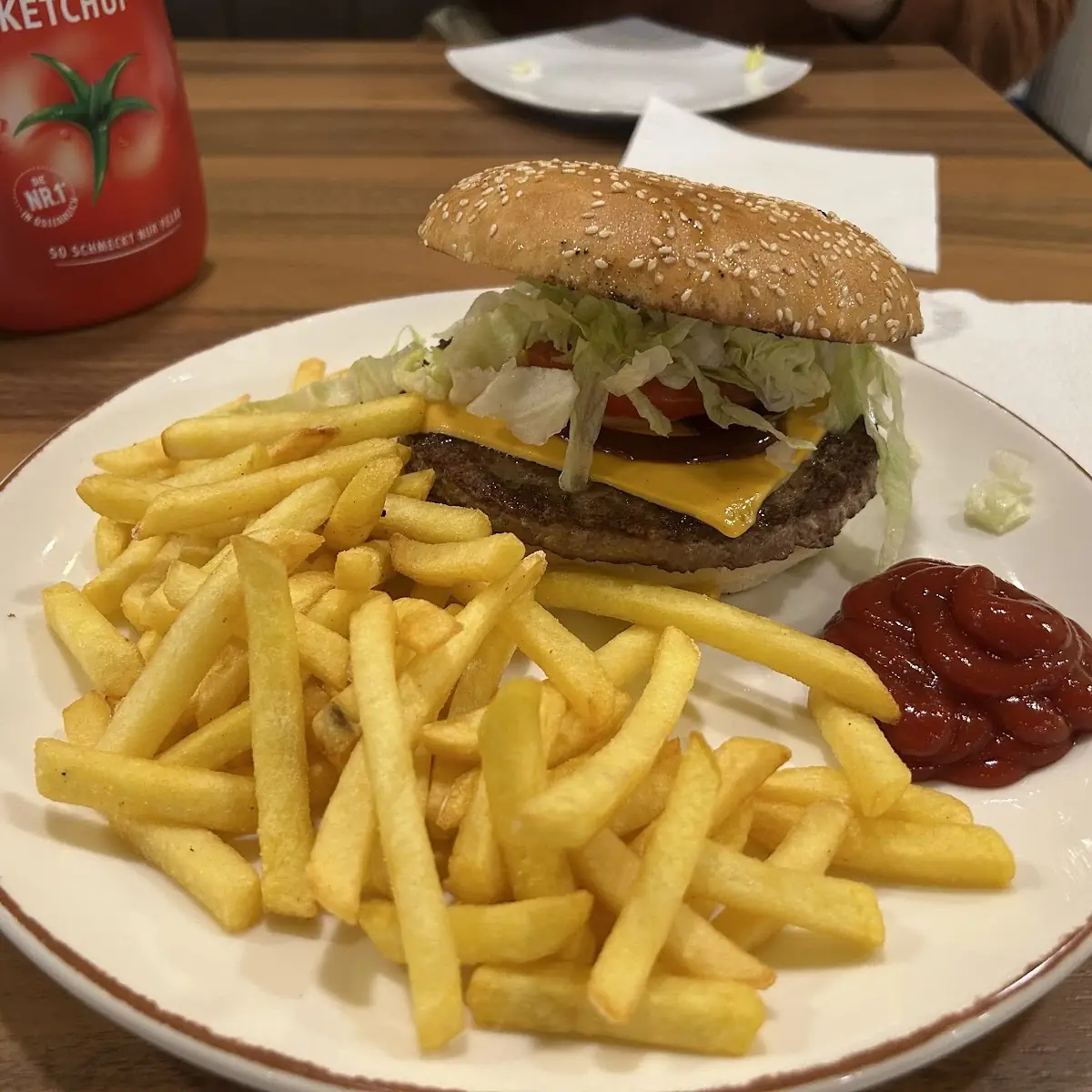 Cheeseburger and Fries