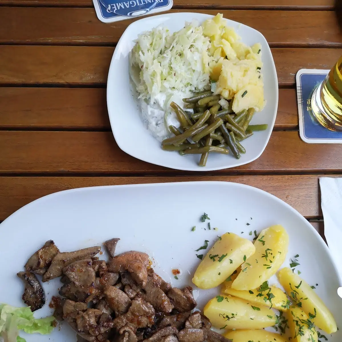 Geröstete Leber Mit Kartoffeln