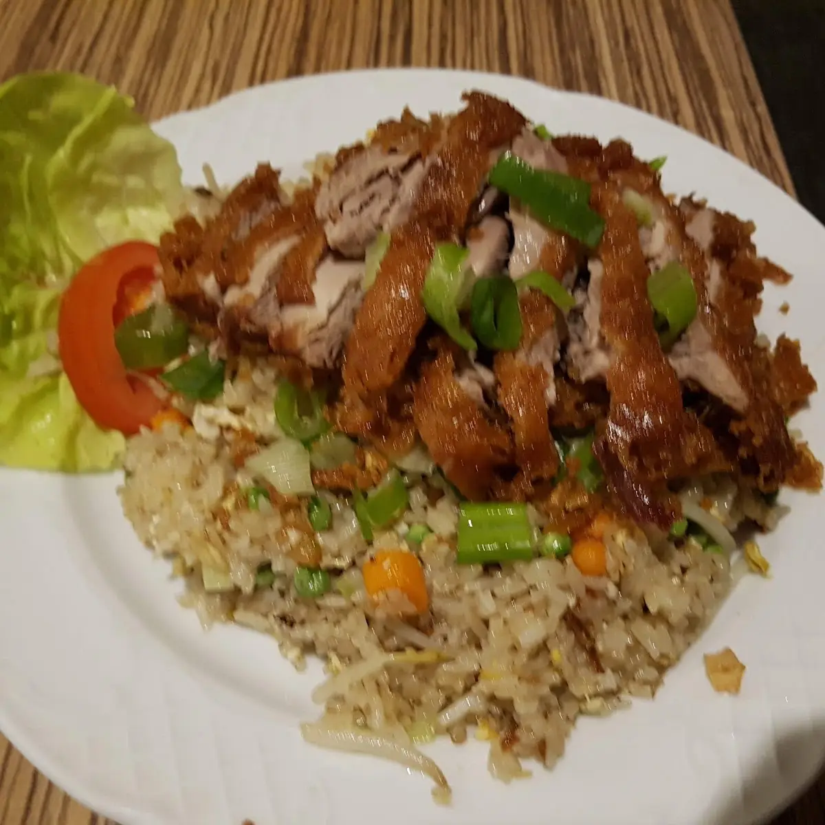 Gebratener Reis Mit Ente