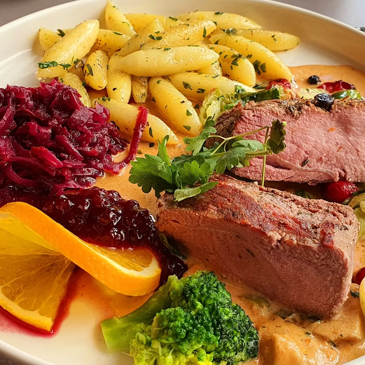 Entrecote Vom Wildschwein In Steinpilzsauce
