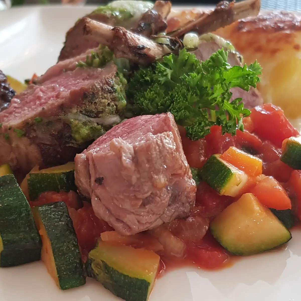 Lammkarree Mit Kartoffelgratin