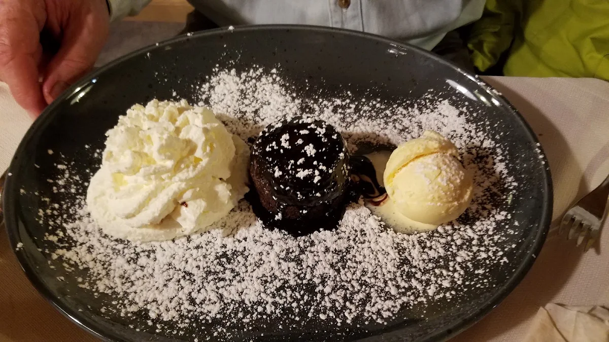 Soft Centre Chocolate Souffle with Homemade Vanilla Ice Cream