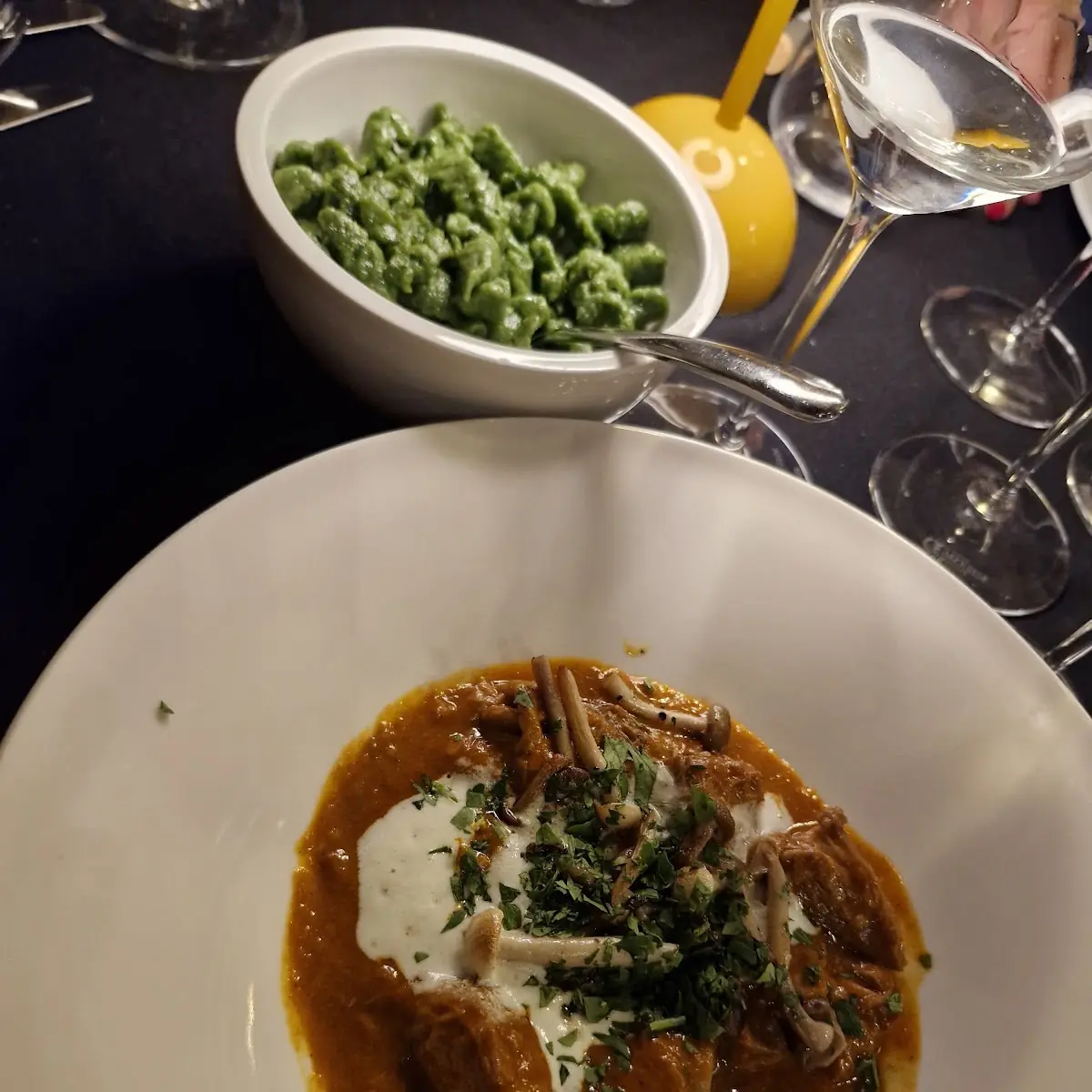 Homemade Tagliatelle with Polpetti of Austrian Sucking Calf