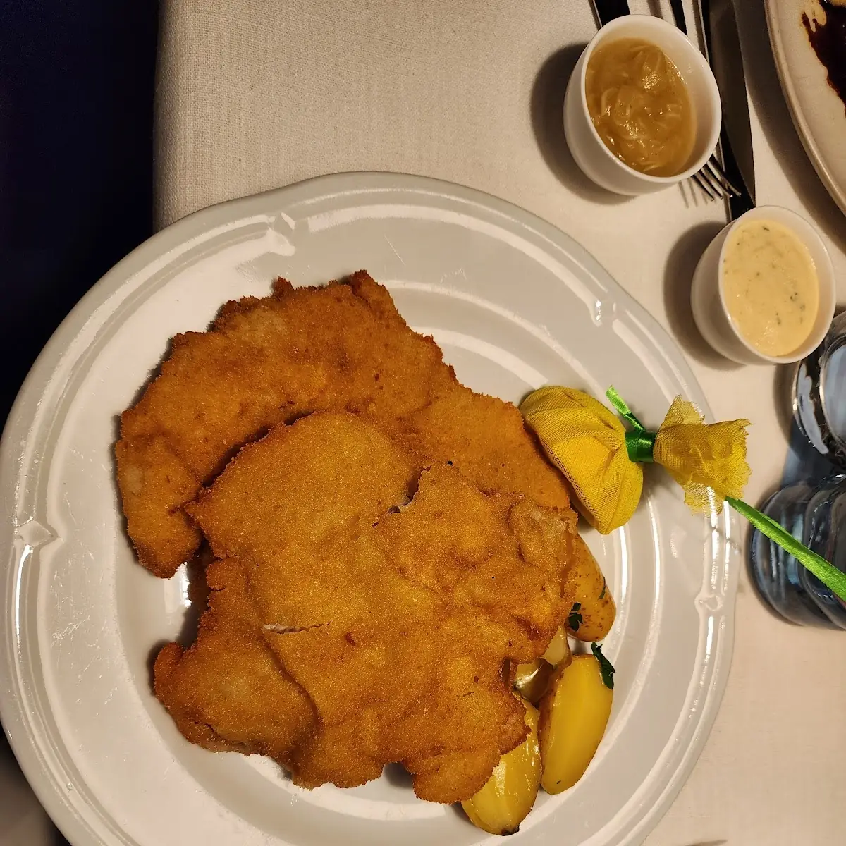 Schnitzel Viennese Style From Straw Pork
