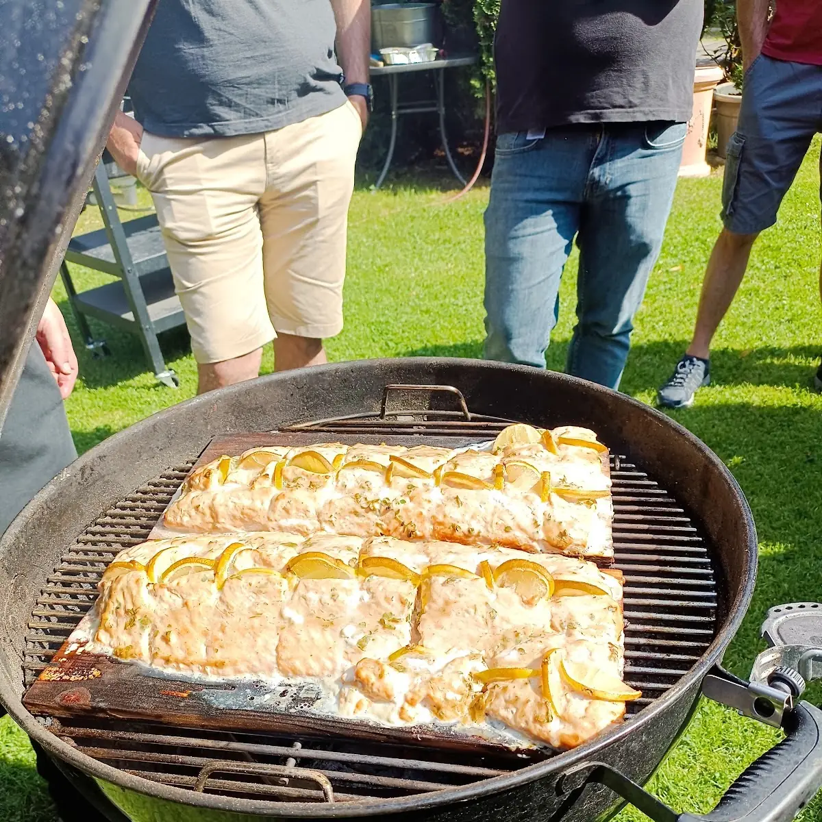 Gegrilltes Lachsfilet
