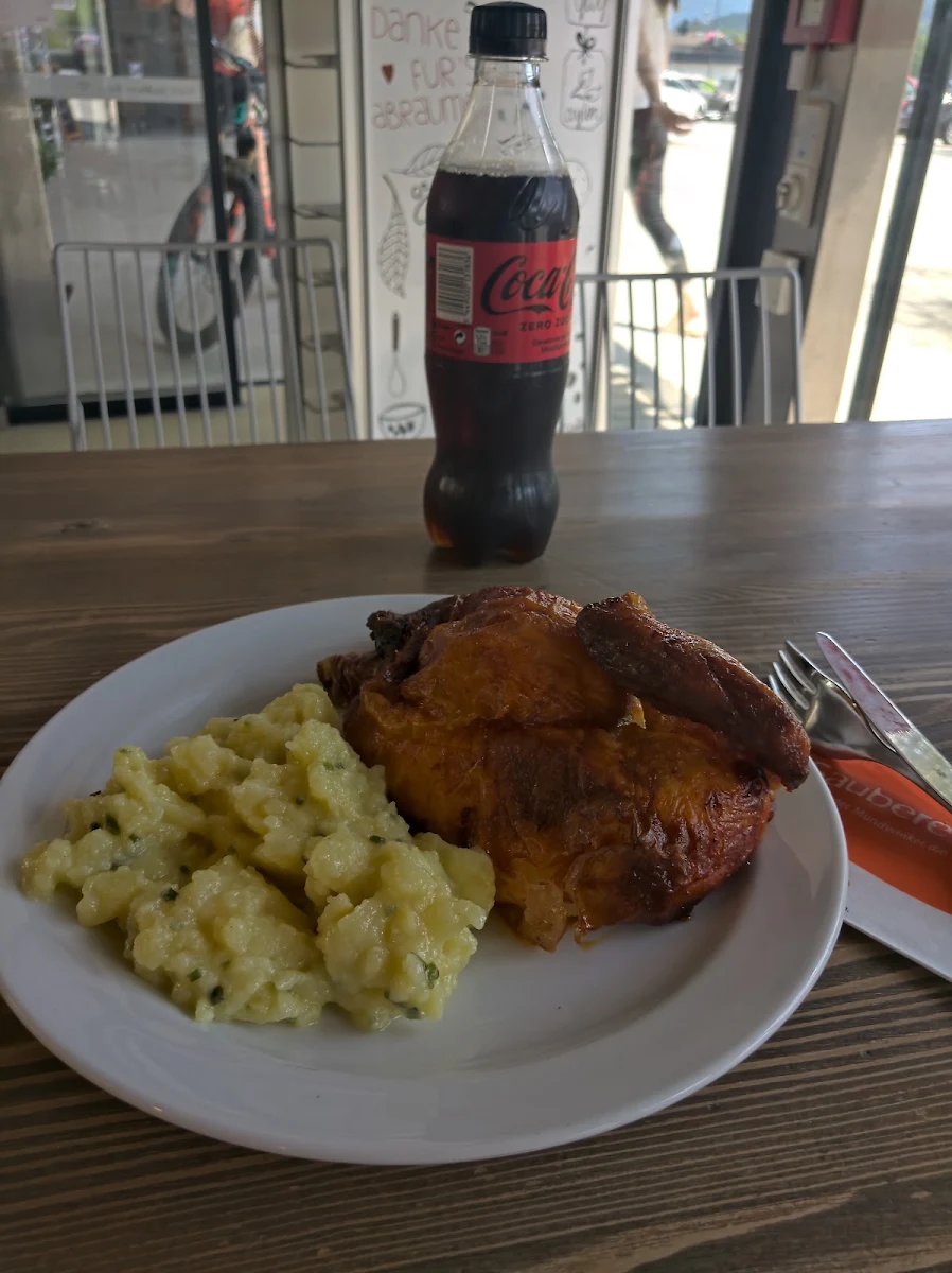 Hähnchen Mit Kartoffelsalat