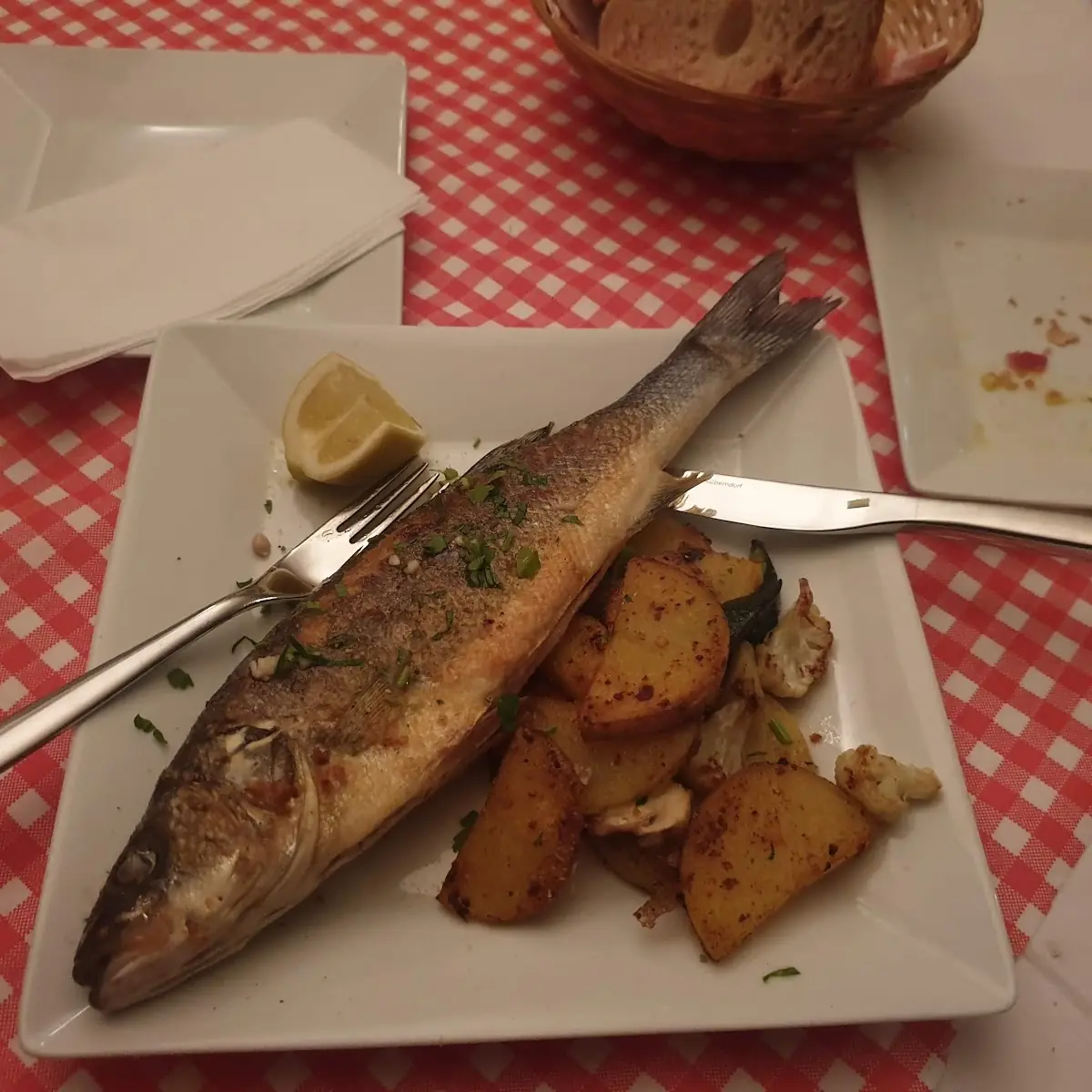 Fish And Patatas Bravas