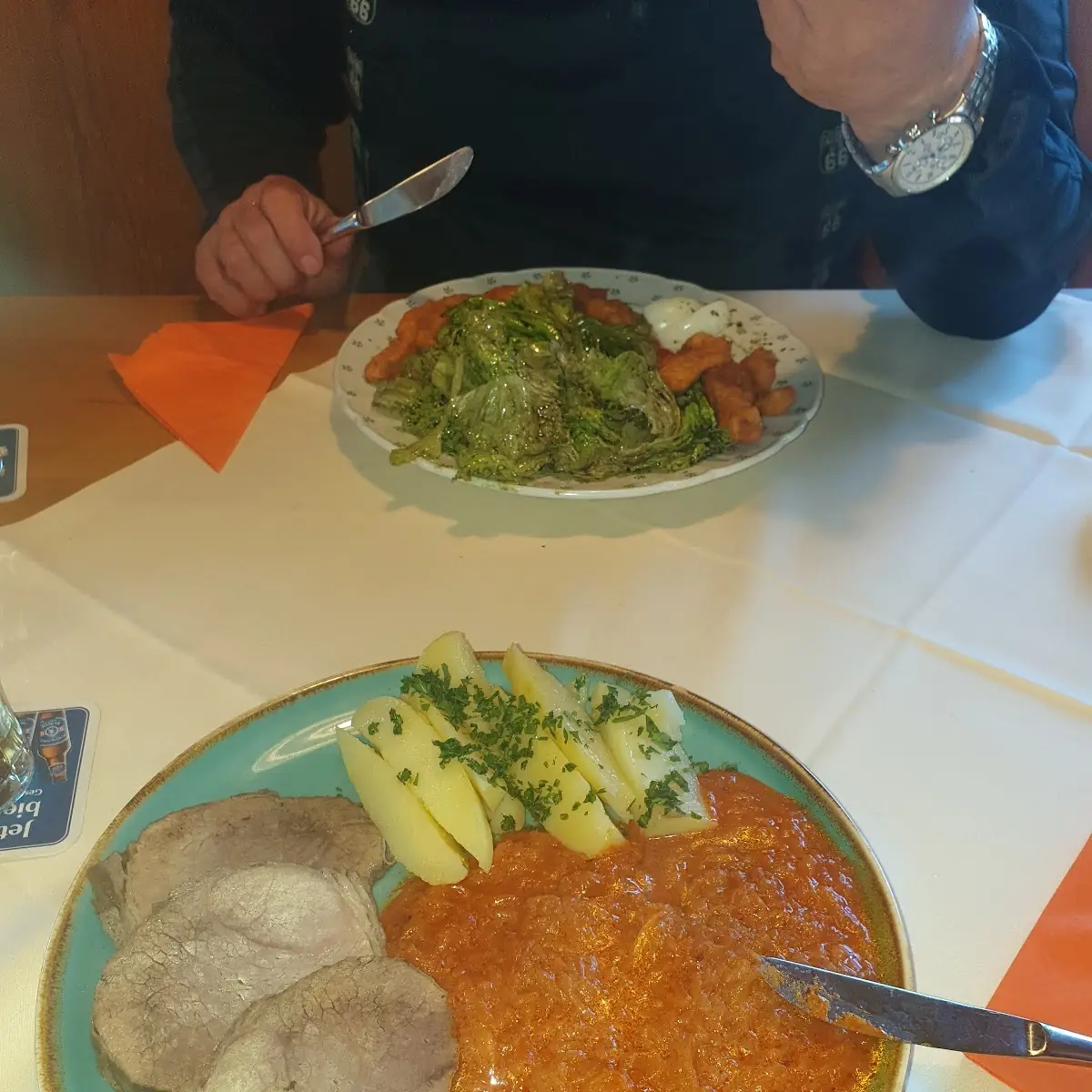 Kürbis Mit Gekochtem Rindfleisch