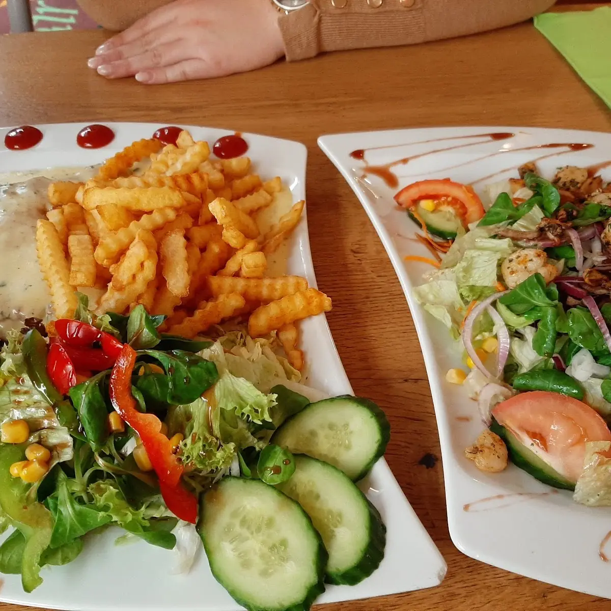 Meeresfrüchten Salatteller