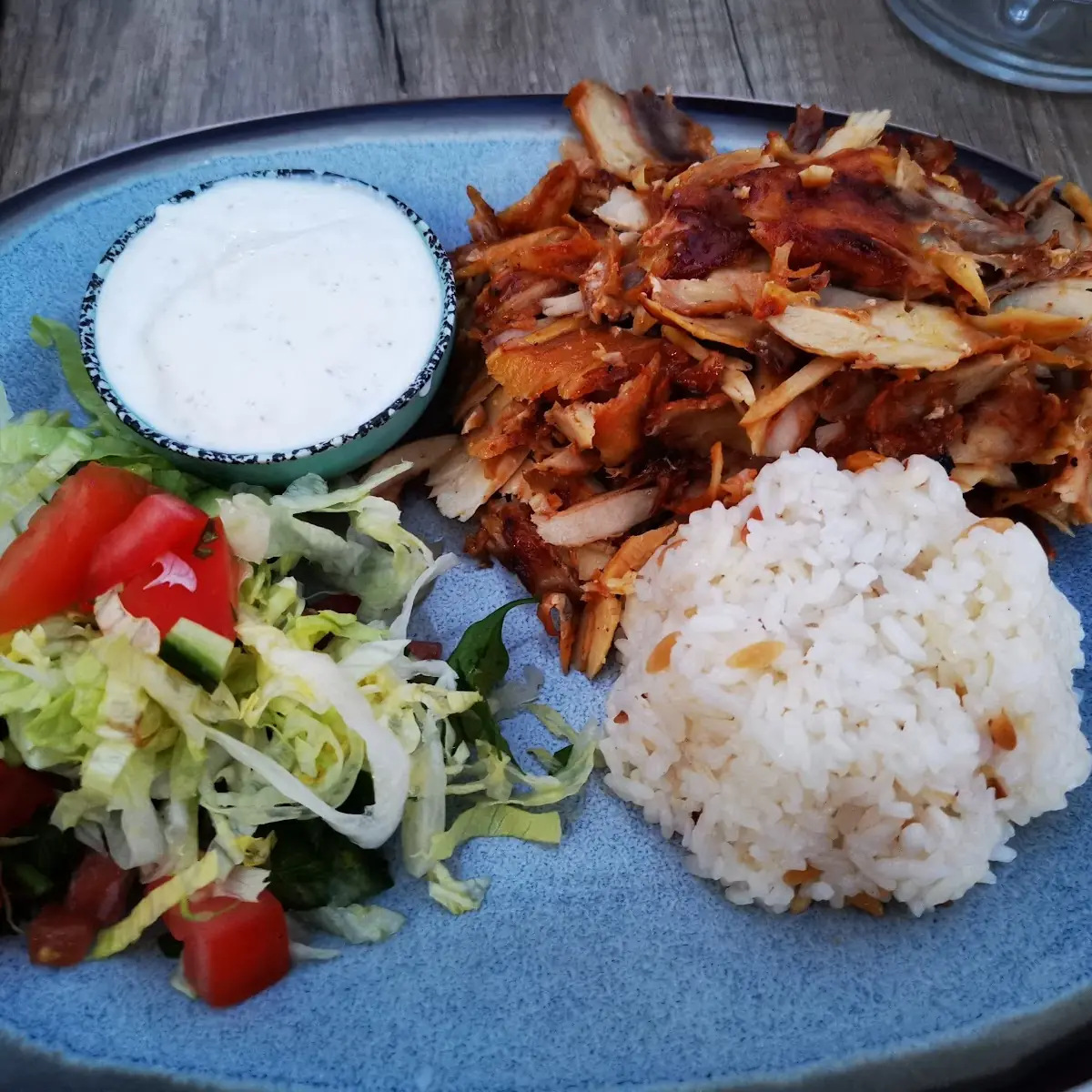 Hühner Kebap Mit Reis