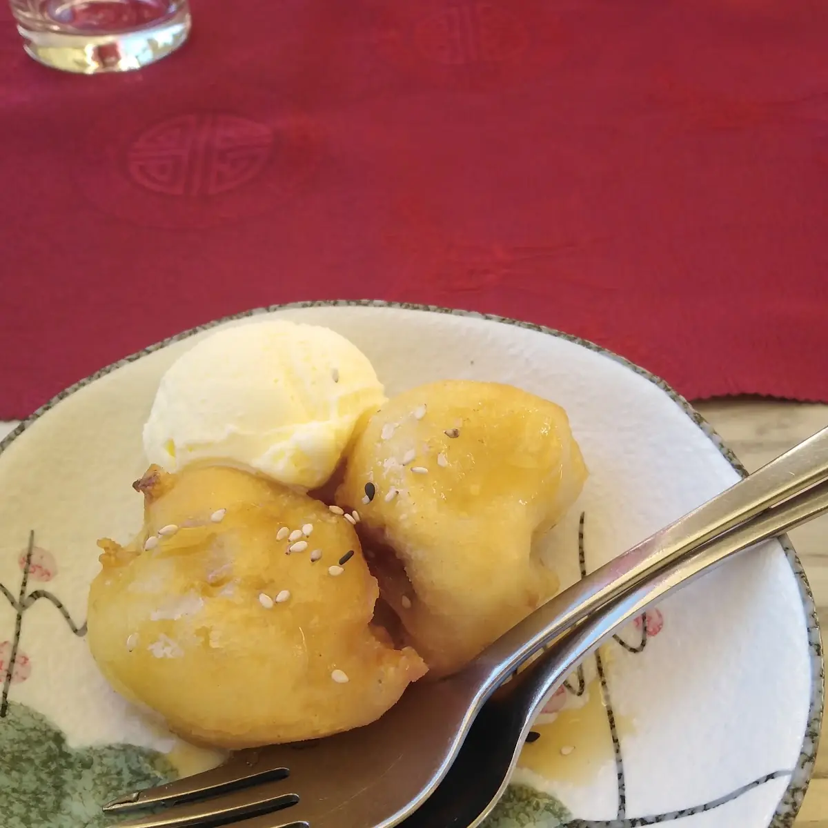 Gebackene Banane Mit Honig