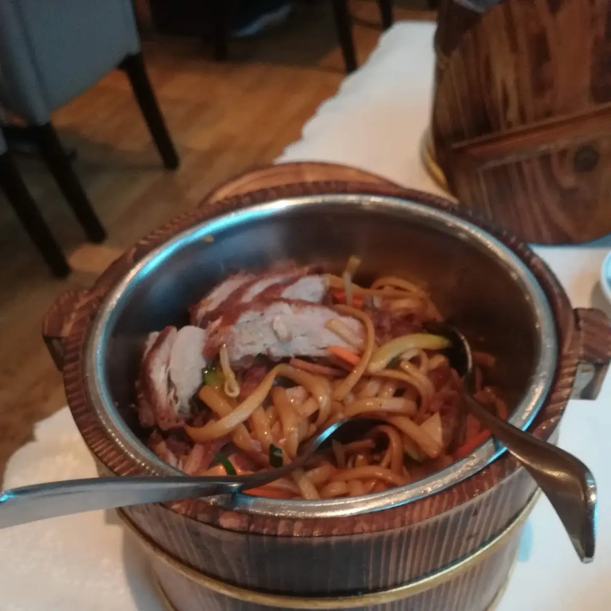 Gebratene Nudeln Mit Ente