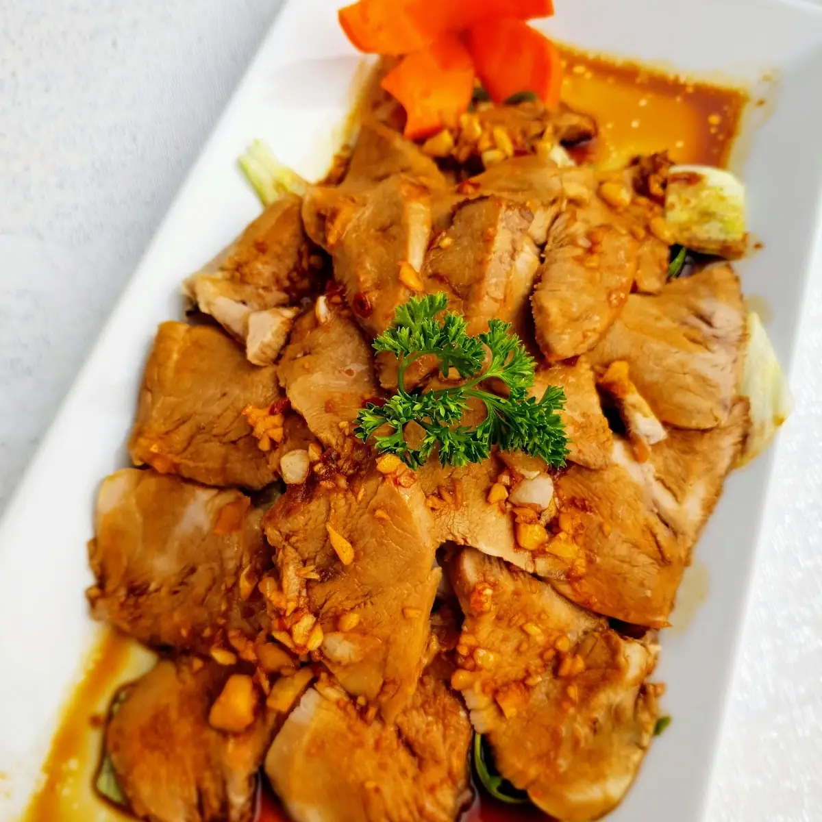 Schweinefleisch Mit Knoblauch