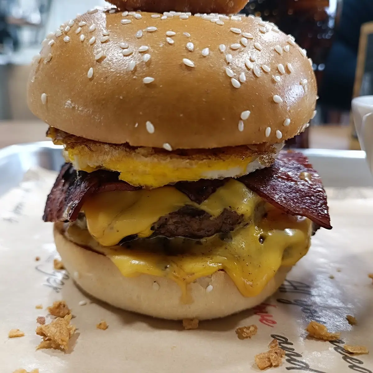 Egg Double Burger