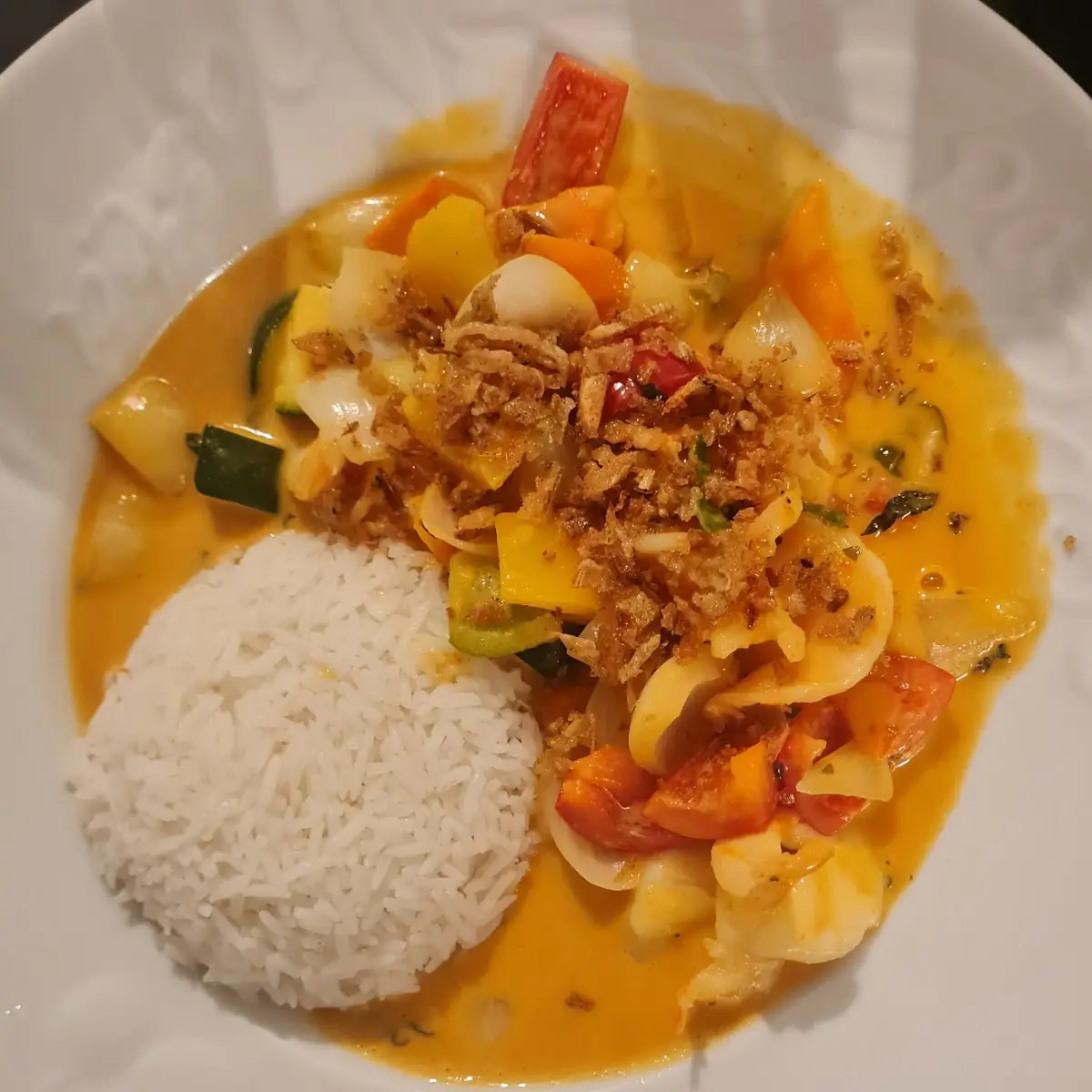 Curry Mit Shrimps