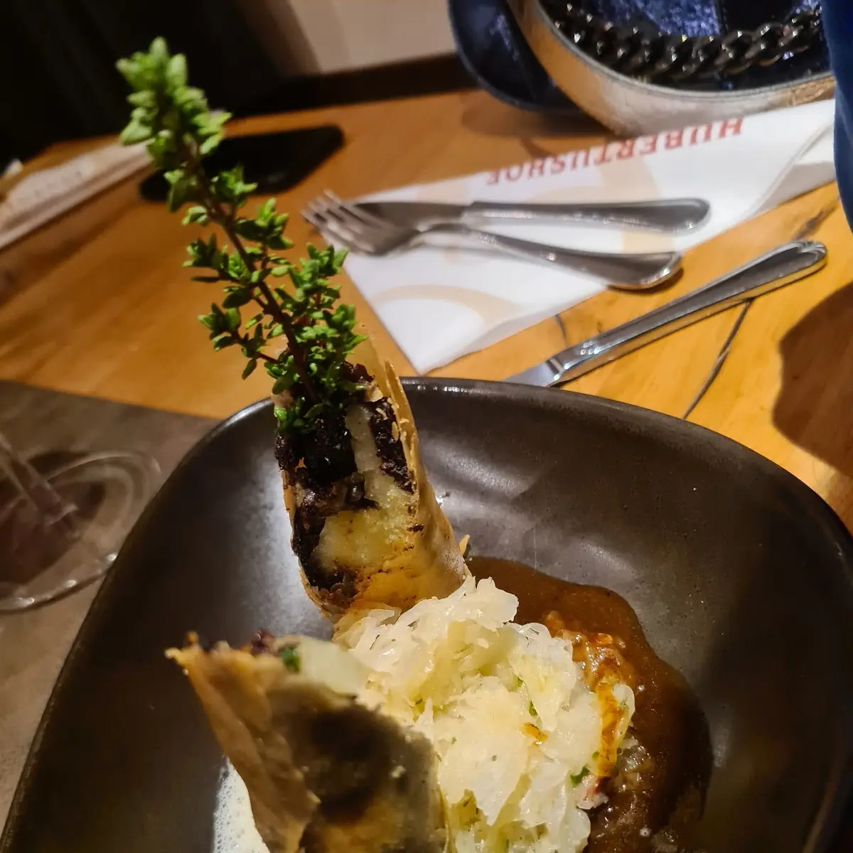 Frühlingsrolle Mit Blunzn