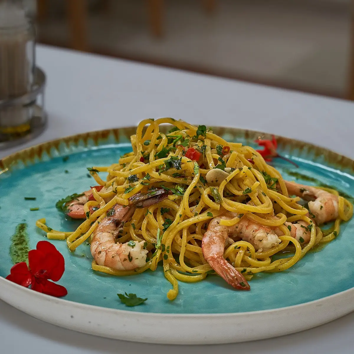 Spaghetti Aglio E Olio Gamberetti