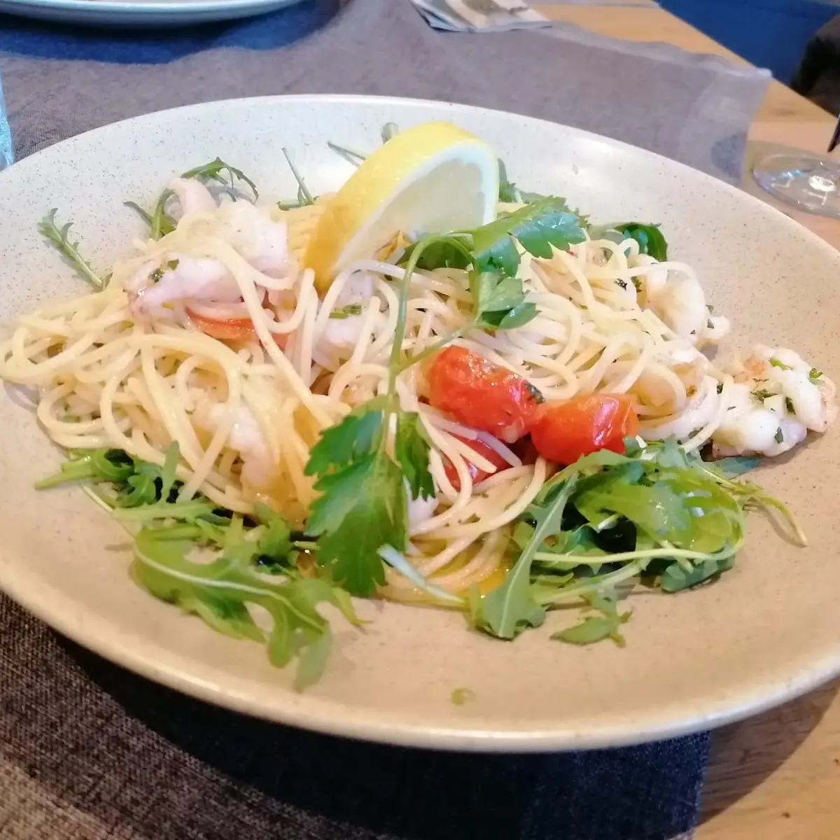 Spaghetti Mit Garnelen