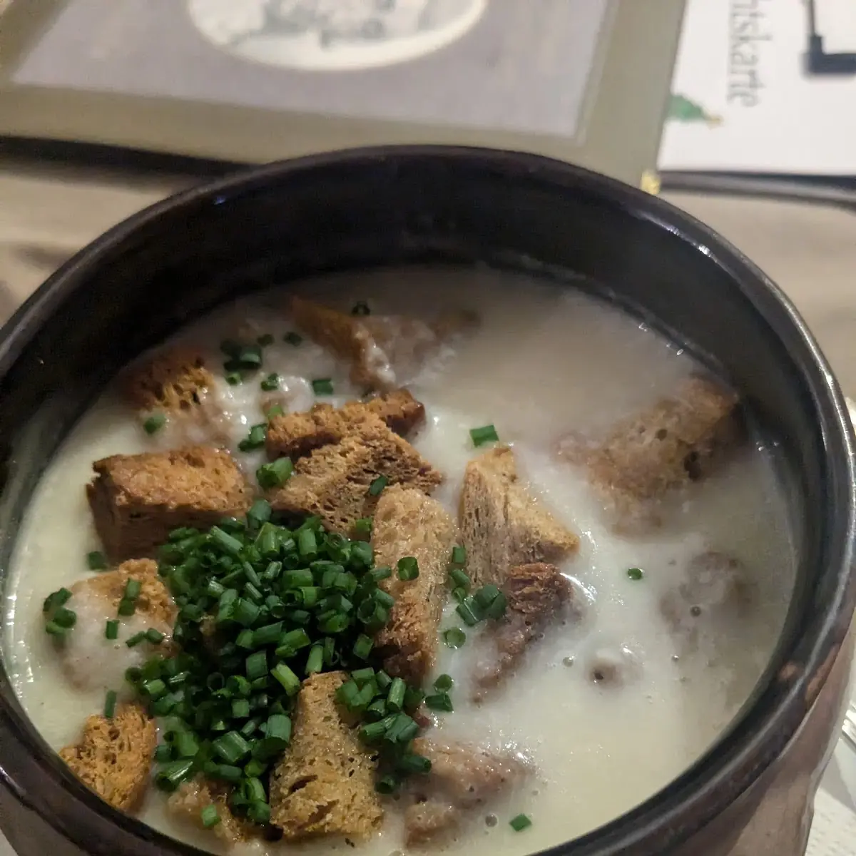 Knoblauchcremesuppe