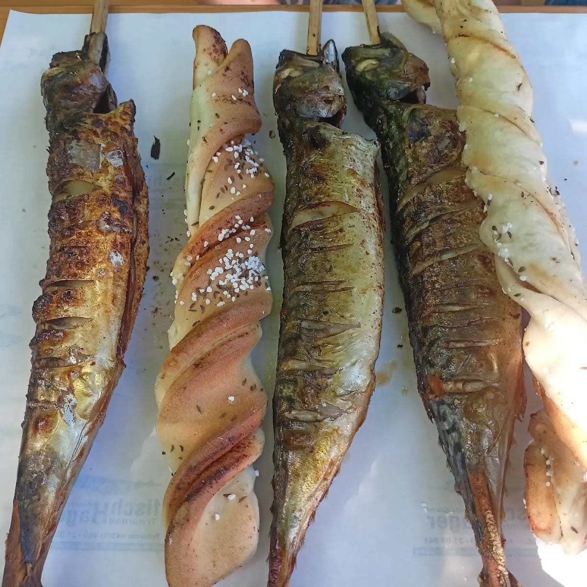 Steckerlfisch Und Knoblauchstangerl