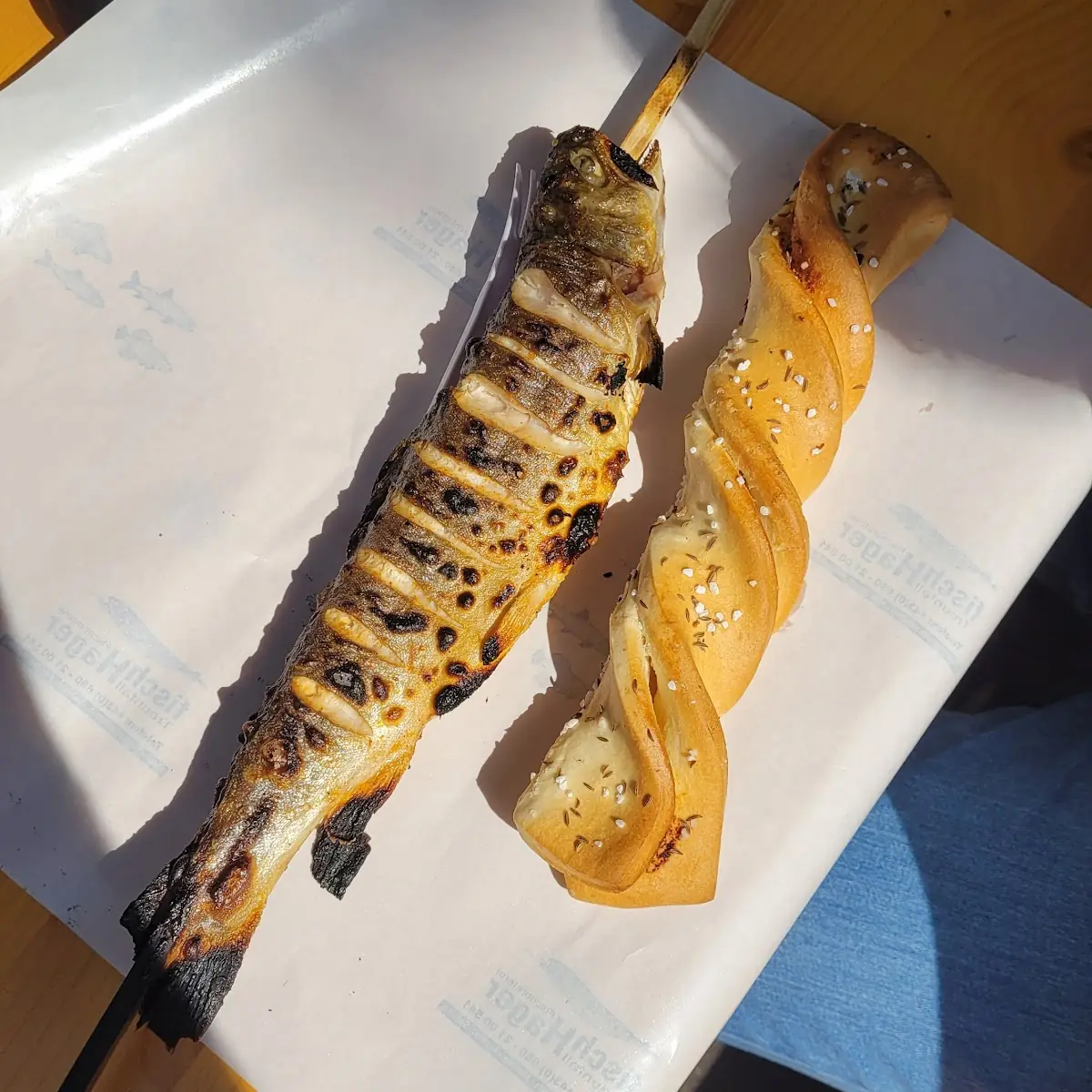 Steckerlfisch Vom Grill Mit Knobistängli