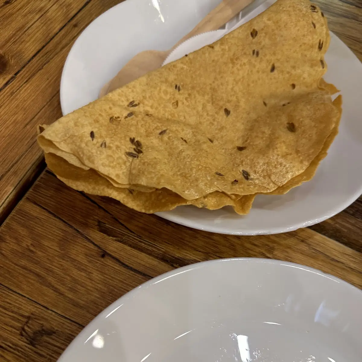 Papad 2 Stück Mit Dipp