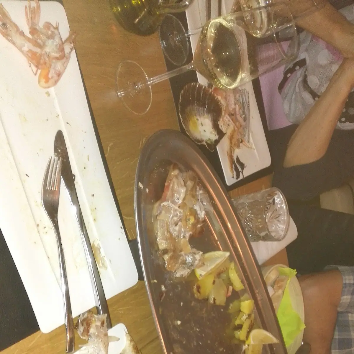 Fisch Für Drei Personen Und Meeresfrüchte