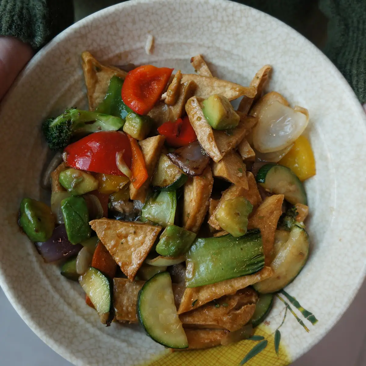 Wok Avocado Tofu