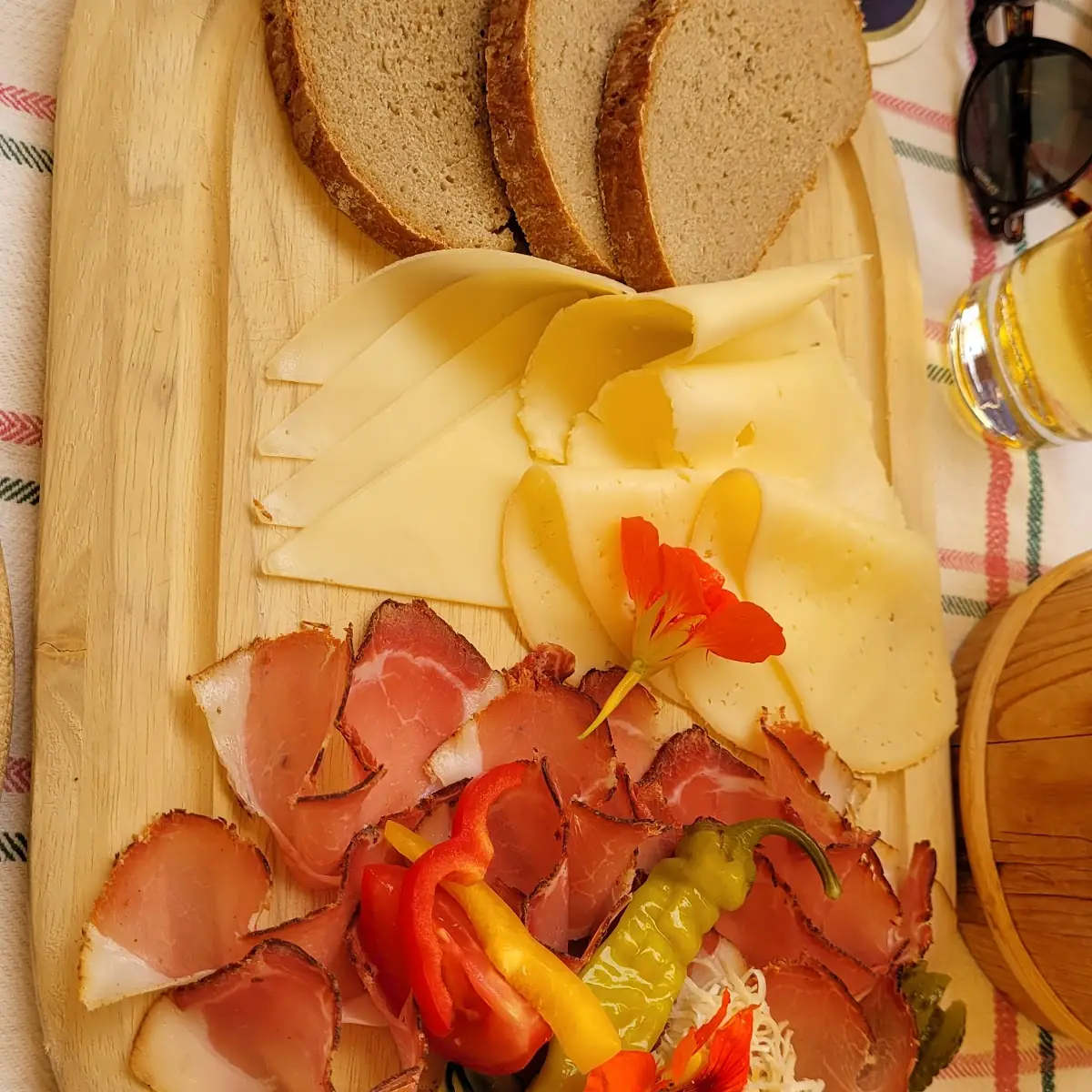 Speck-käseplatte