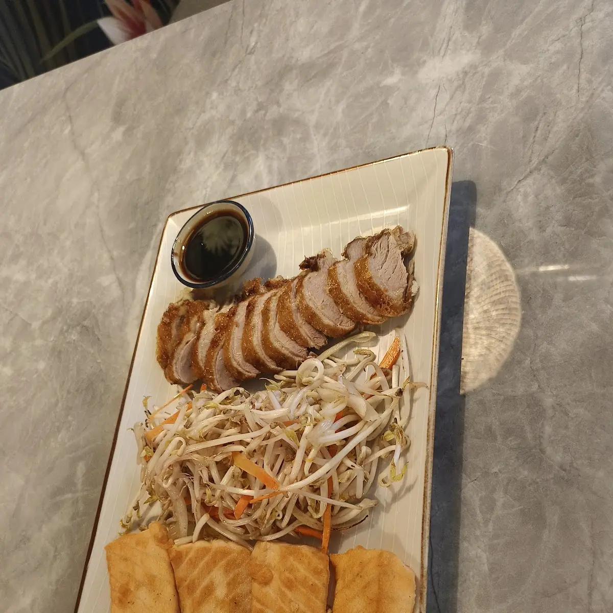 Teppanyaki Seafood Fleisch Teller