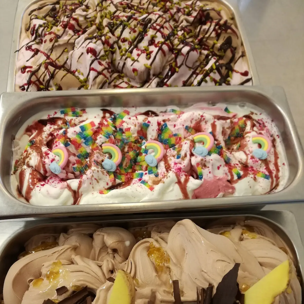 Schoko- Ingwer Eis Einhorneis