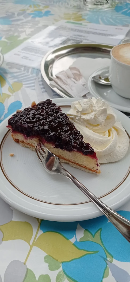 Heidelbeerkuchen Mit Sahne