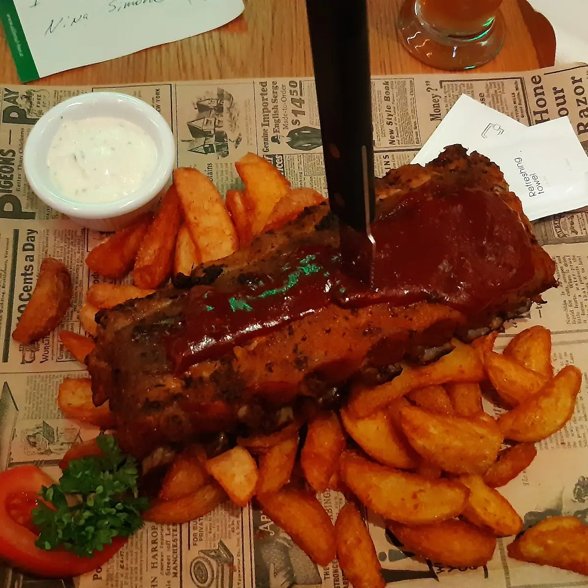Rippchen Mit Süßkartoffel-wedges