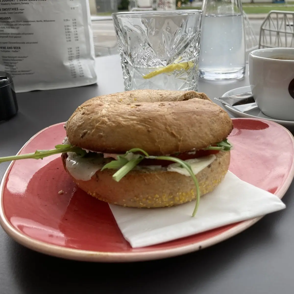 Prosciutto-Parmesan Bagel