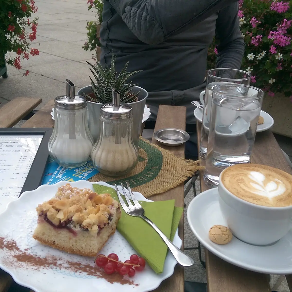 Himbeer Topfen Crumble
