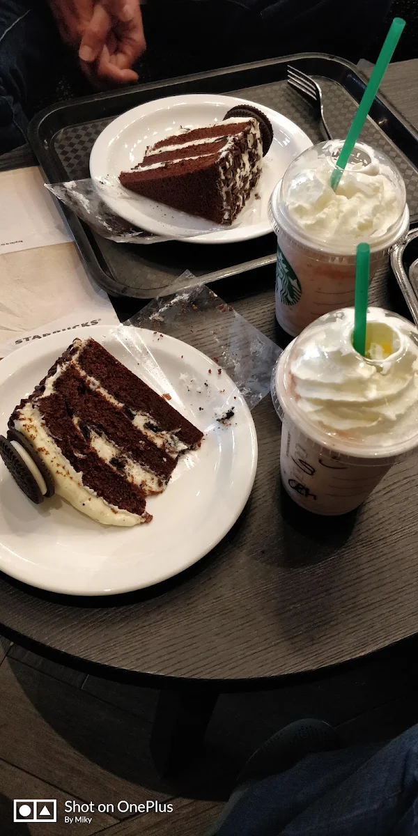 Caramel Mocha and Rapsberry Cake Slice